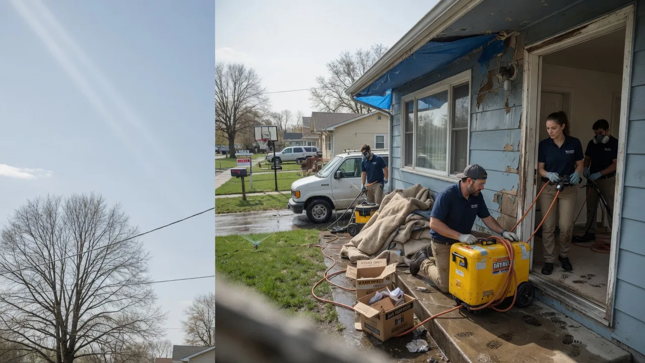Basement Flood Cleanup in Olmitz, KS near me